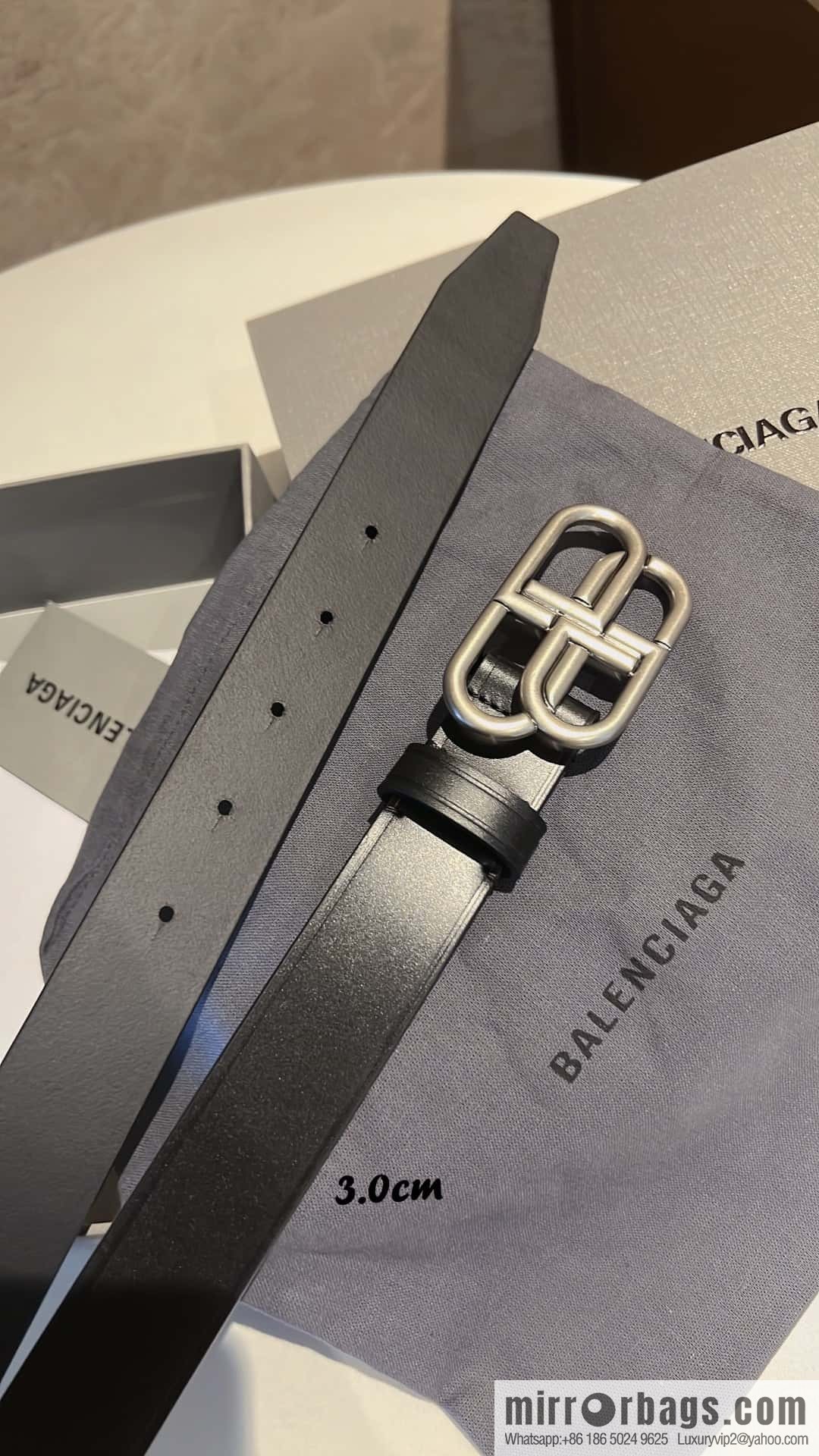 Balenciaga Balenciaga 3.0cm Lock BB Belt