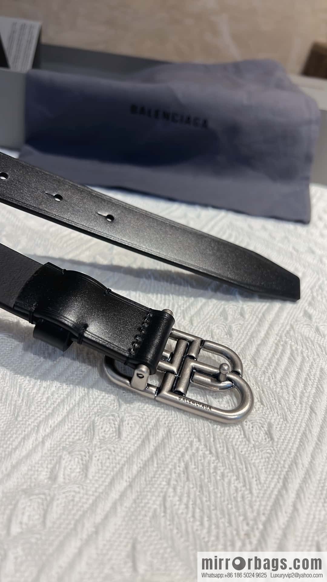 Balenciaga Balenciaga 3.0cm Lock BB Belt