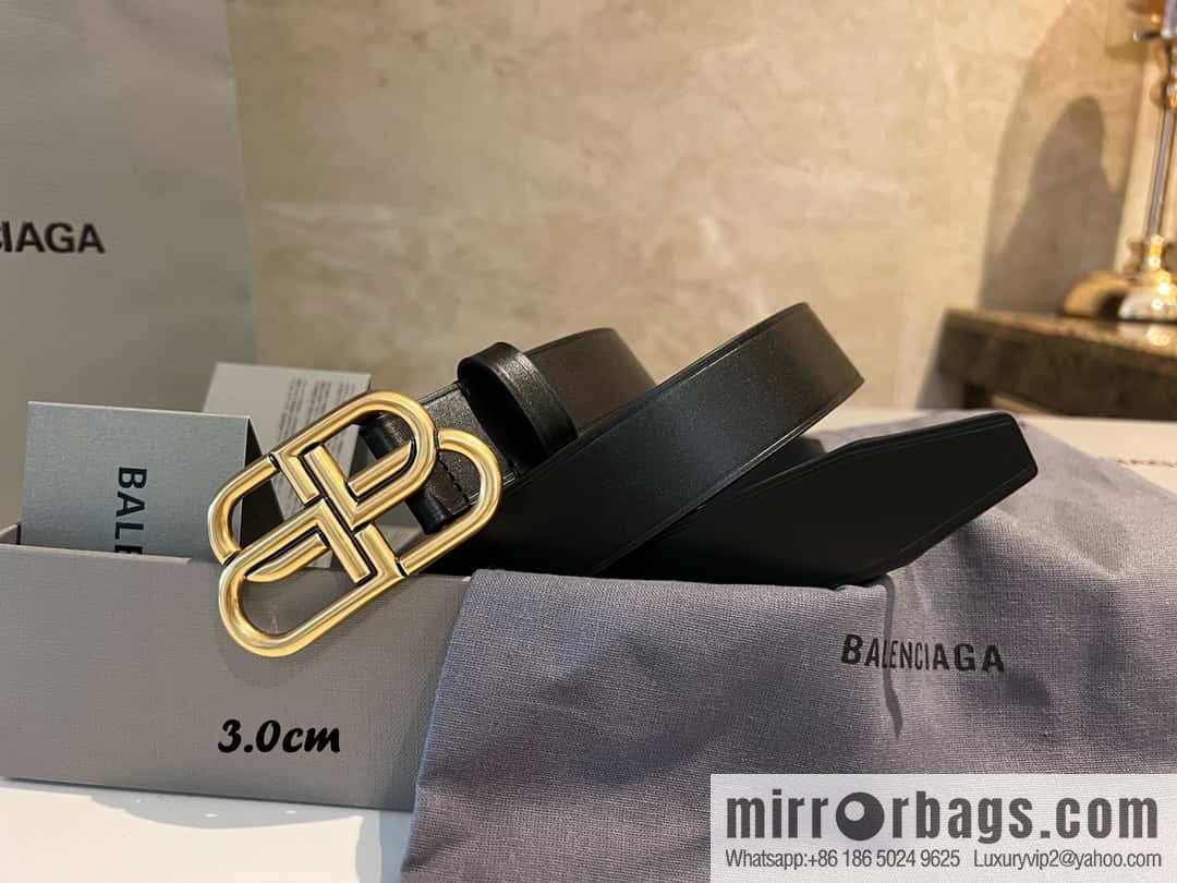 Balenciaga Balenciaga 3.0cm Lock BB Belt