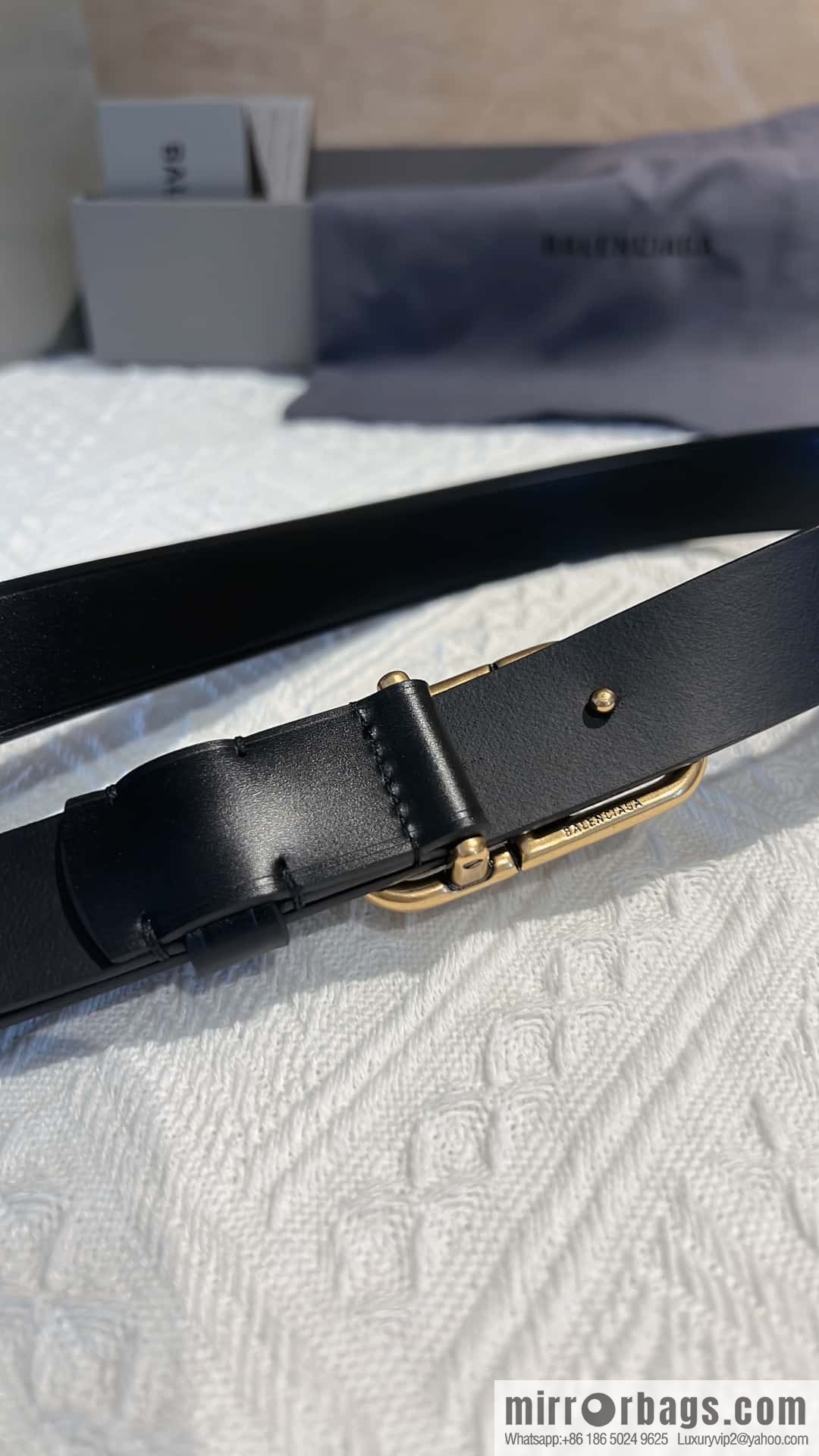 Balenciaga Balenciaga 3.0cm Lock BB Belt