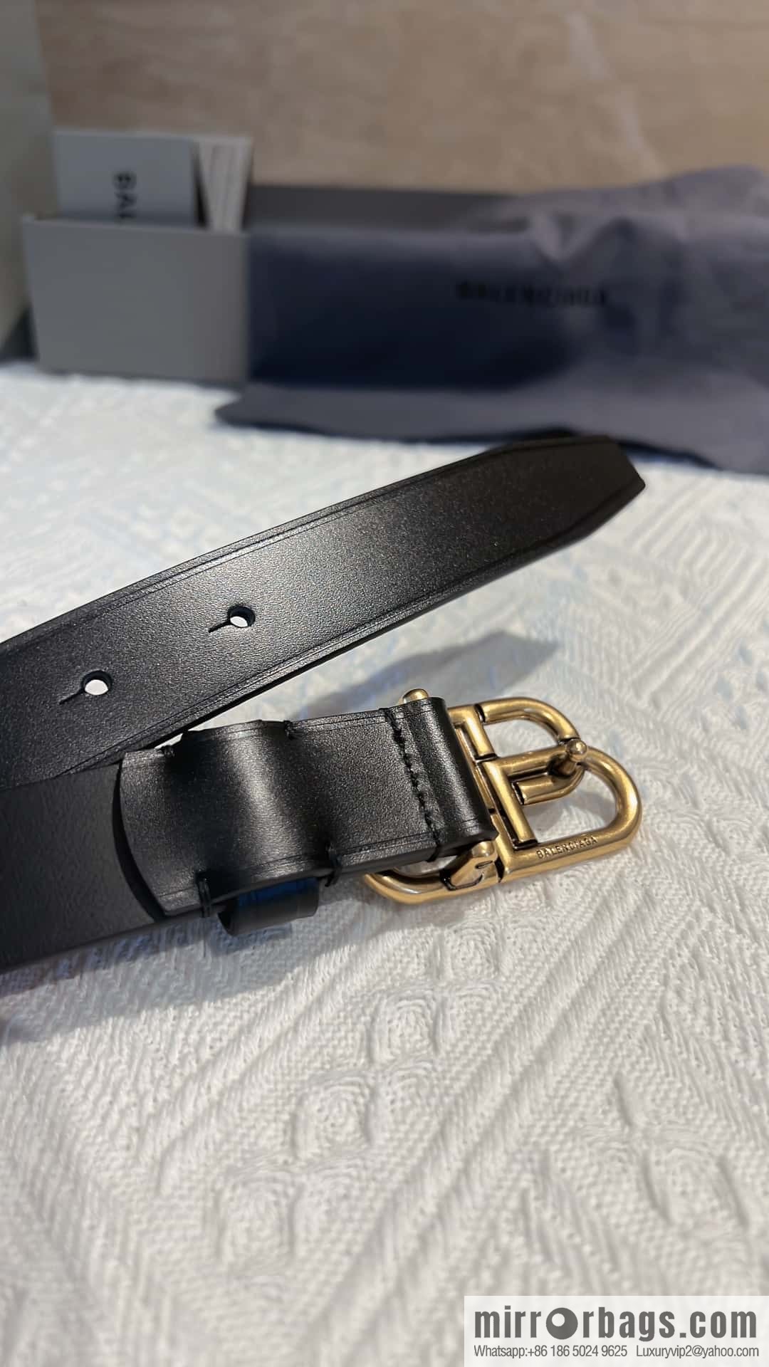 Balenciaga Balenciaga 3.0cm Lock BB Belt