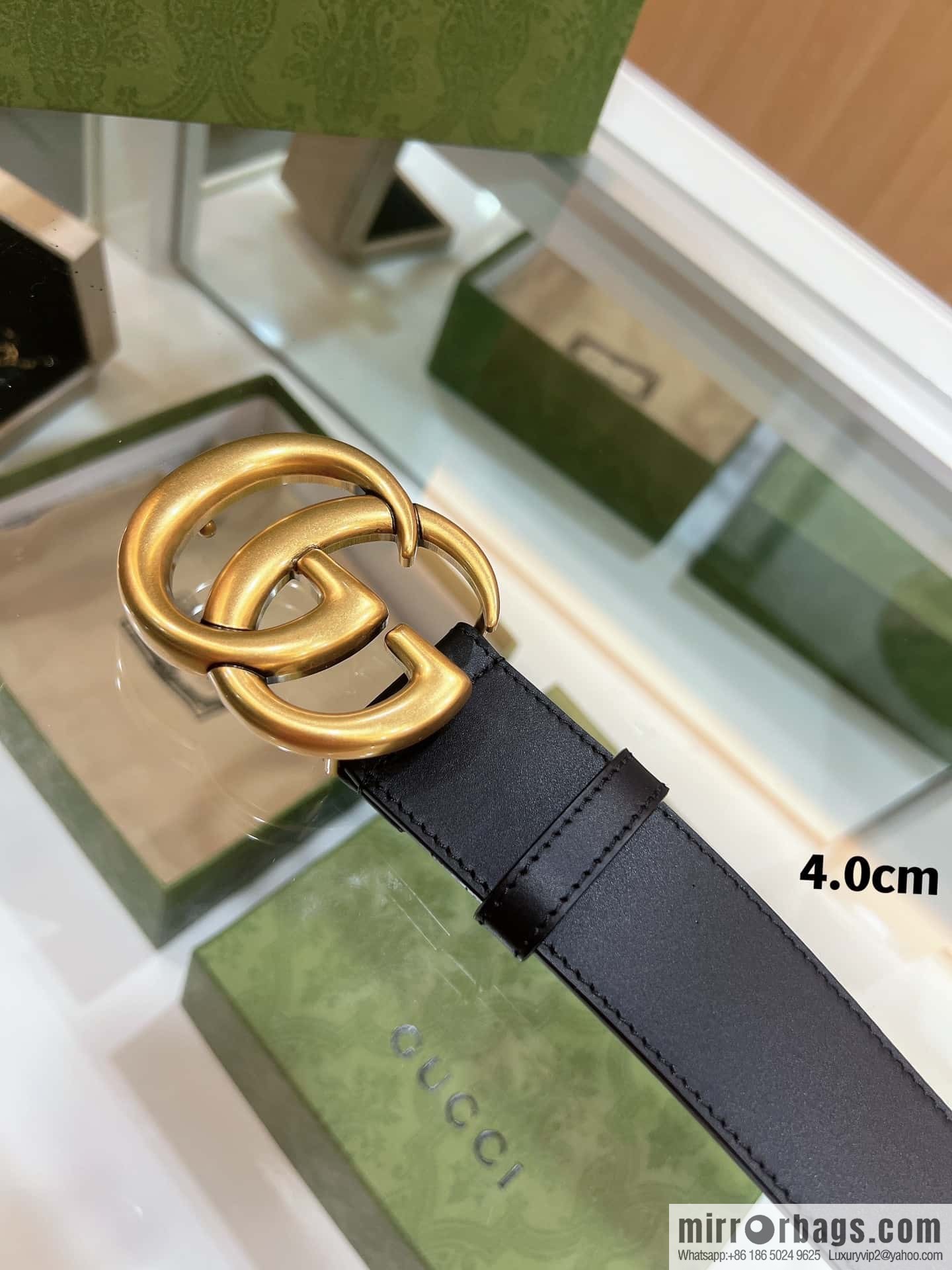Gucci Gucci, double-sided selection of first-layer cowhide GG belt
