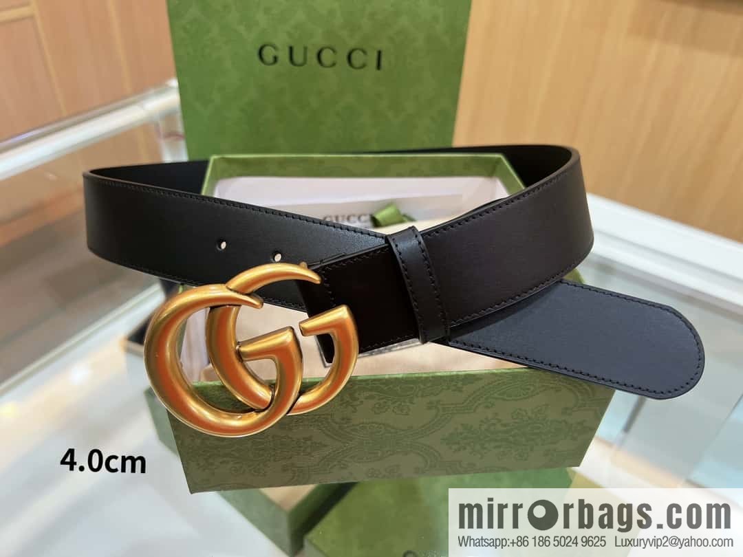 Gucci Gucci, double-sided selection of first-layer cowhide GG belt