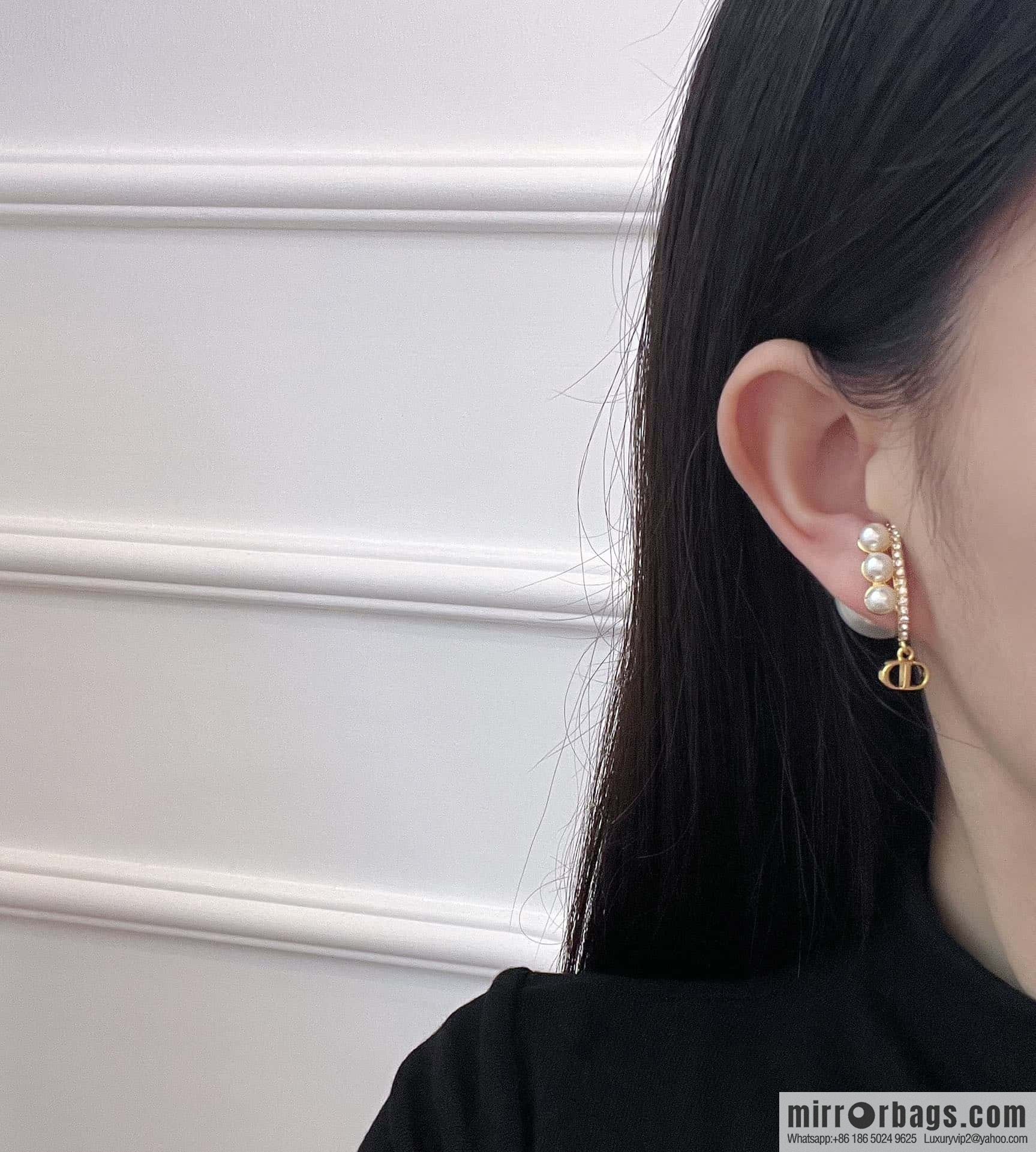 New ☑️ DIOR Dior pearl, earrings stud earrings