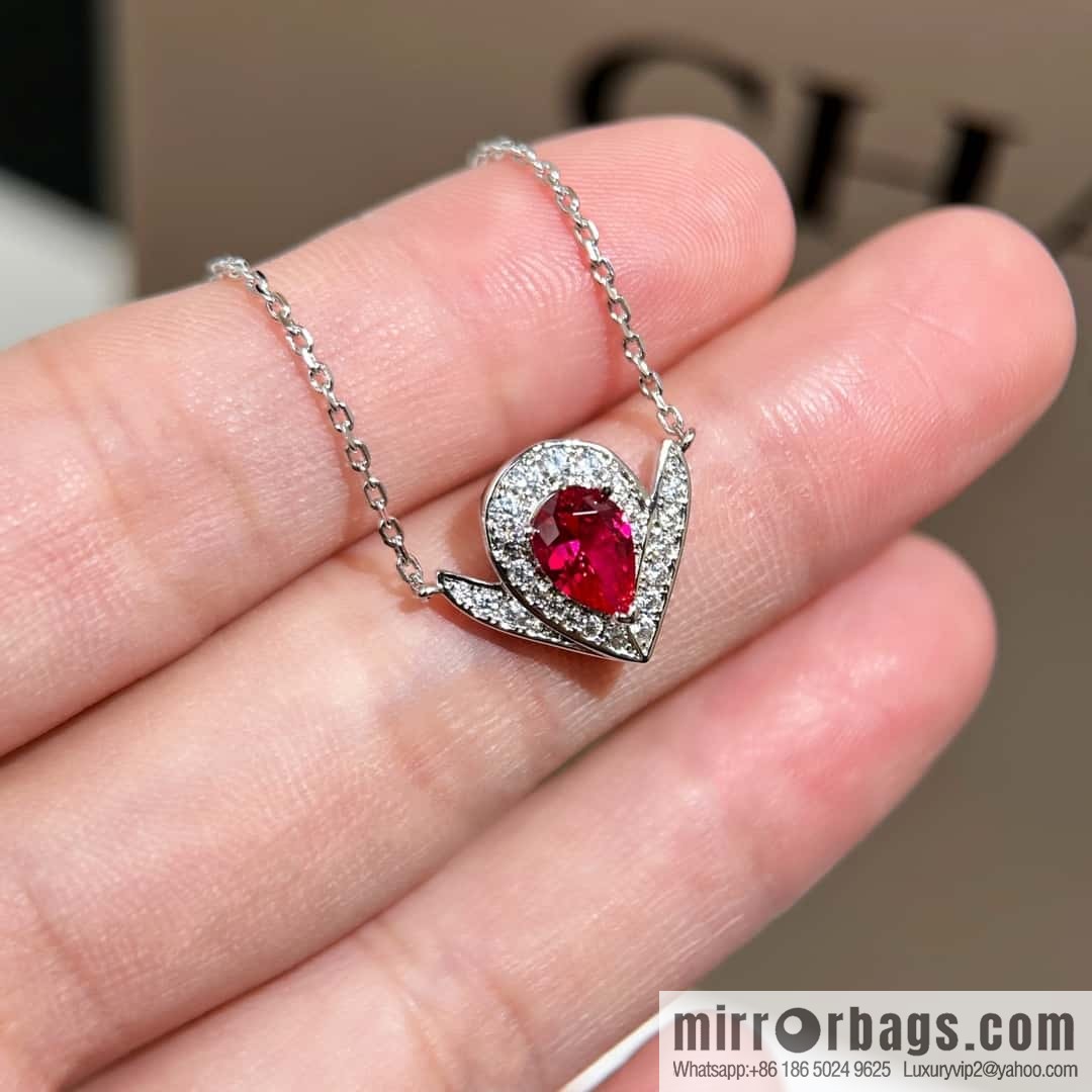 ❗️New ❗️ ☀️ CHAUMET JOS ÉPHINE AIGRETTE Queen Josephine series egret pink diamond water drop necklace ☀️