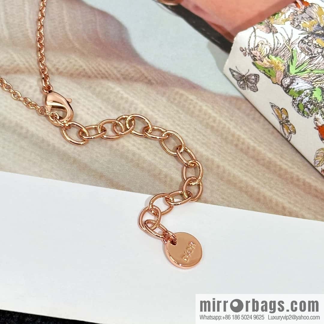 New ☑️ DIOR Dior Pearl CD Bracelet Necklace