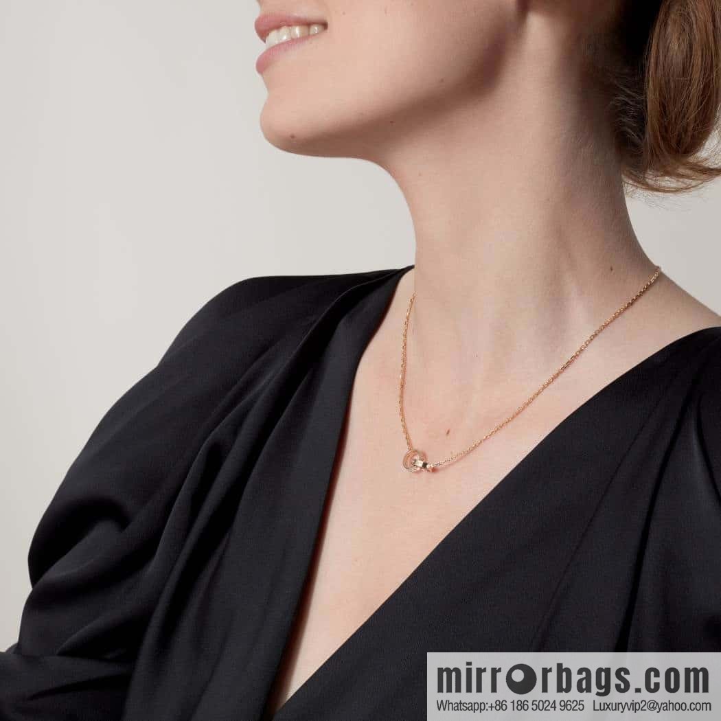 ❗New ❗ ☀ Cartier Cartier LOVE series, double ring necklace with diamonds ☀