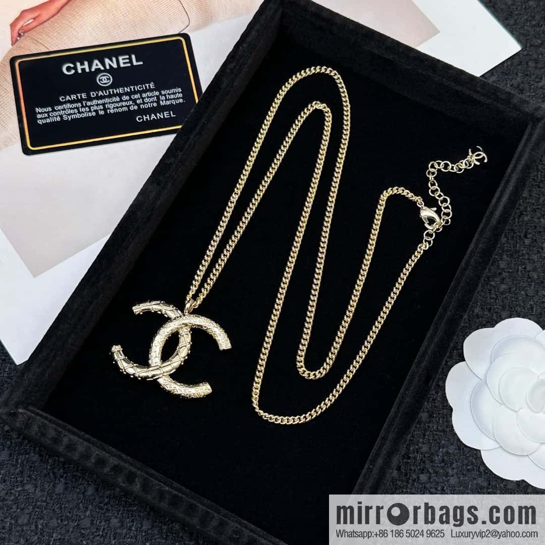 ❗️New ❗️ Chanel necklace ☀️ new ☑️ Chanel double c diamond necklace sweater chain ☀️