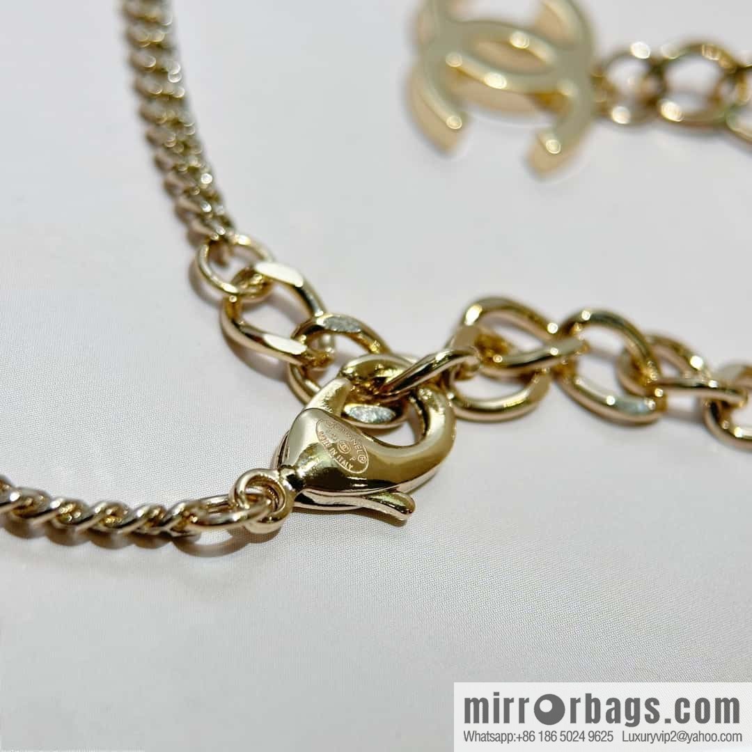 ❗️New ❗️ Chanel necklace ☀️ new ☑️ Chanel double c black drip necklace ☀️