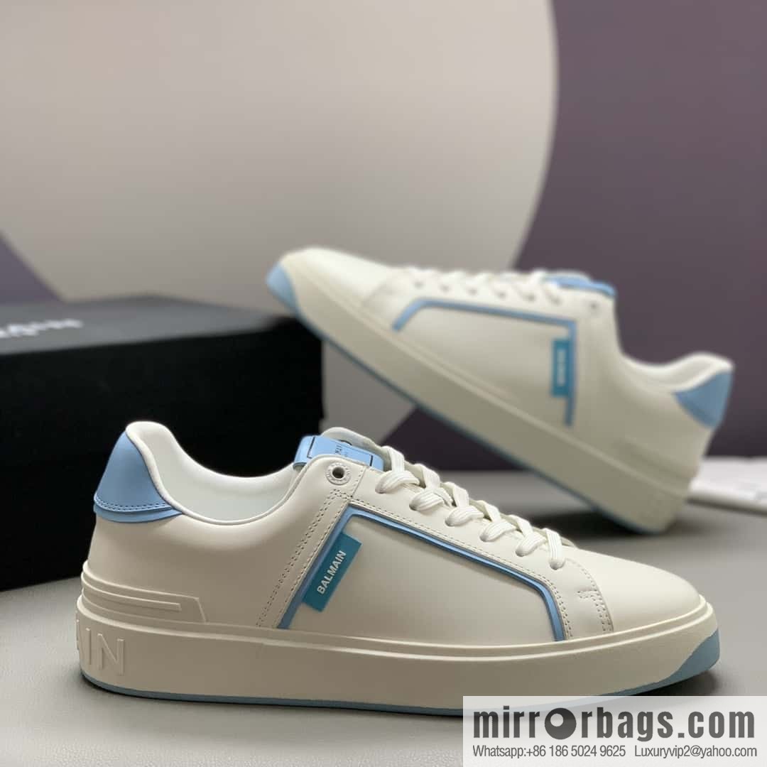 Balmaini Balmain 🔥 Men's Casual White Shoes