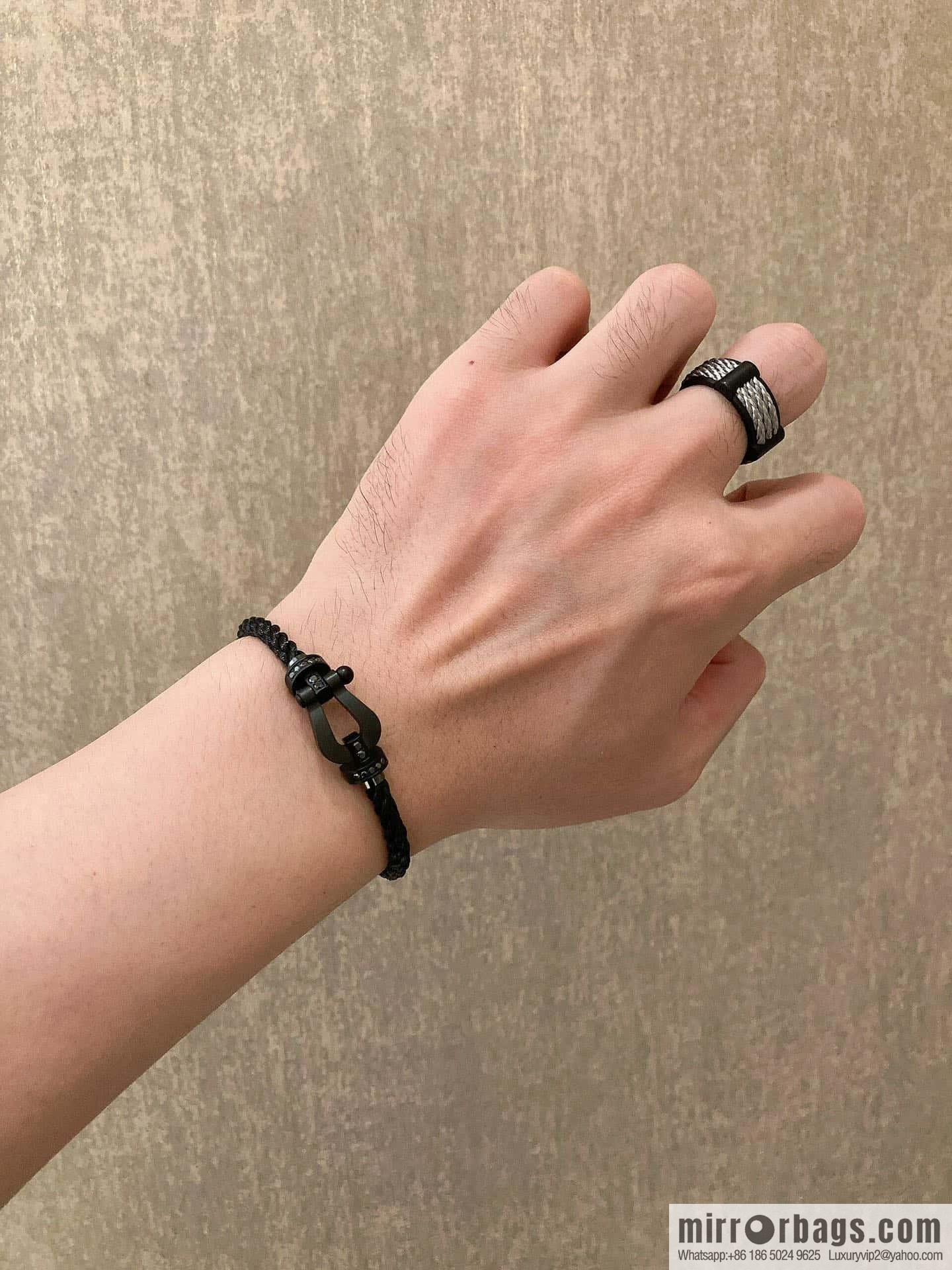 ❗️New ❗️ Frosted, Nylon Rope, Wire Rope ☀️ Fred Frosted Darth Vader Hand Rope Bracelet ☀️