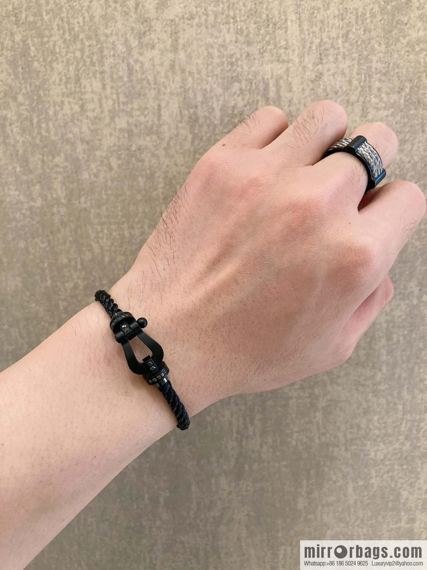 ❗️New ❗️ Frosted, Nylon Rope, Wire Rope ☀️ Fred Frosted Darth Vader Hand Rope Bracelet ☀️