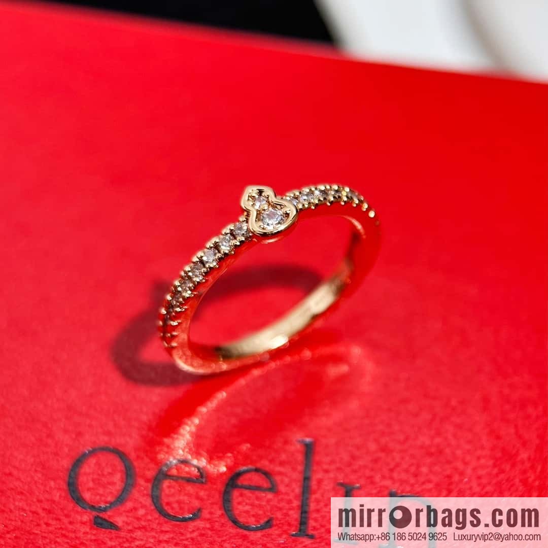 ❗️New ❗️ ☀️ Qeelin Petite Wulu Full Diamond Gourd Ring ☀️