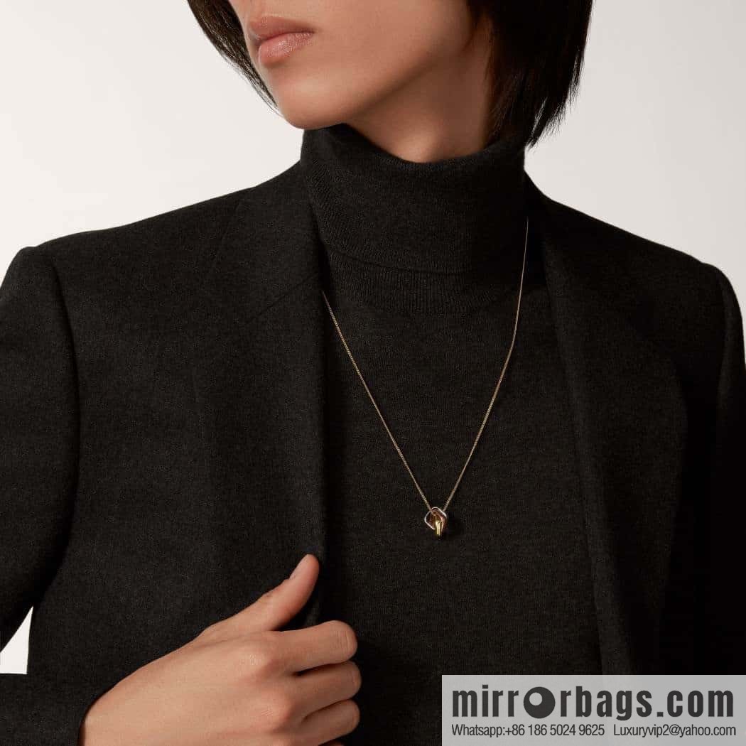❗New ❗ new version ☀ original single high version ☀ Cartier Cartier TRINITY pillow-shaped three-color ring necklace, ring ☀