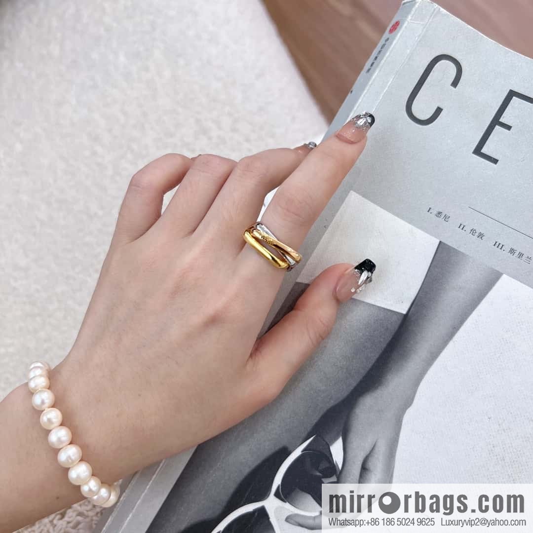 ❗New ❗ new version ☀ original single high version ☀ Cartier Cartier TRINITY pillow-shaped three-color ring necklace, ring ☀
