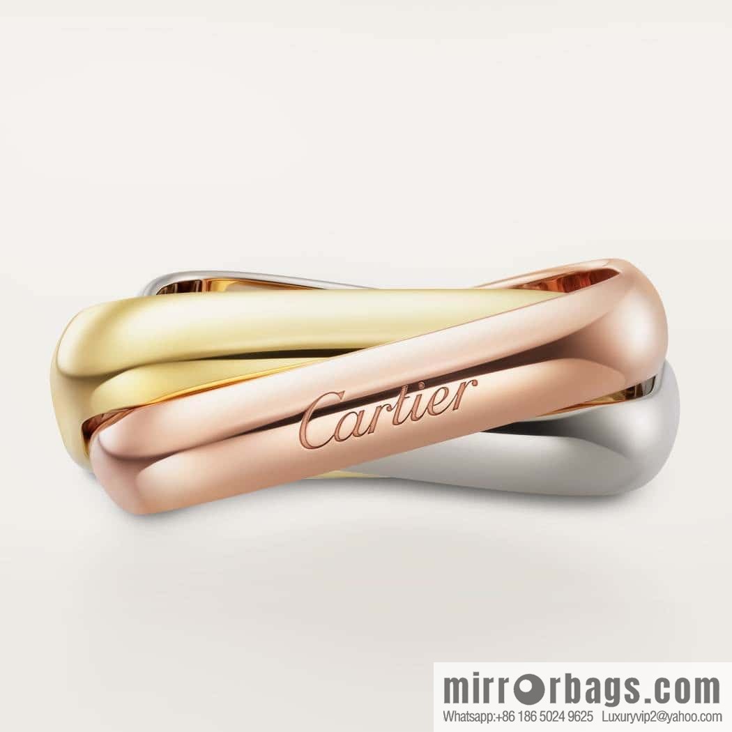 ❗New ❗ new version ☀ original single high version ☀ Cartier Cartier TRINITY pillow-shaped three-color ring necklace, ring ☀