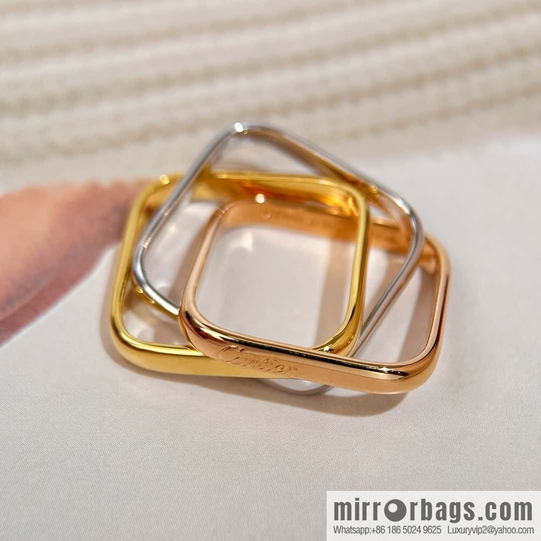 ❗New ❗ new version ☀ original single high version ☀ Cartier Cartier TRINITY pillow-shaped three-color ring necklace, ring ☀