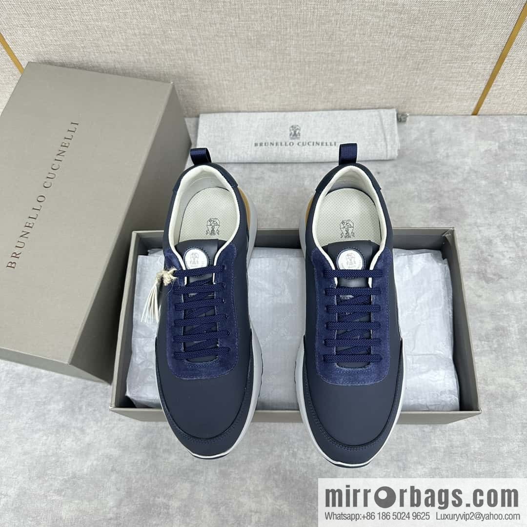 💋💍BC New Brunello Cucinell * Color Mix Knitted Low Top Sneakers