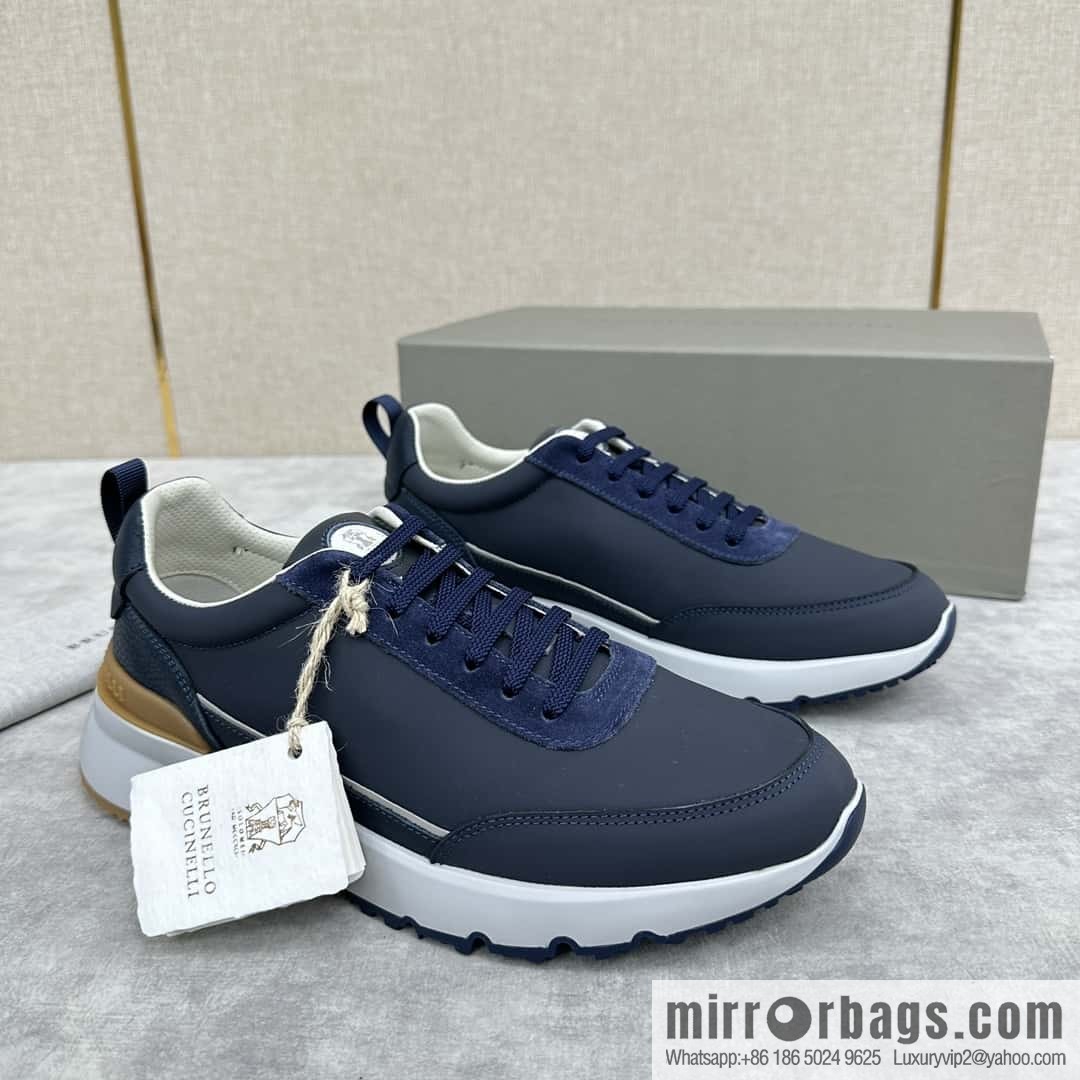 💋💍BC New Brunello Cucinell * Color Mix Knitted Low Top Sneakers