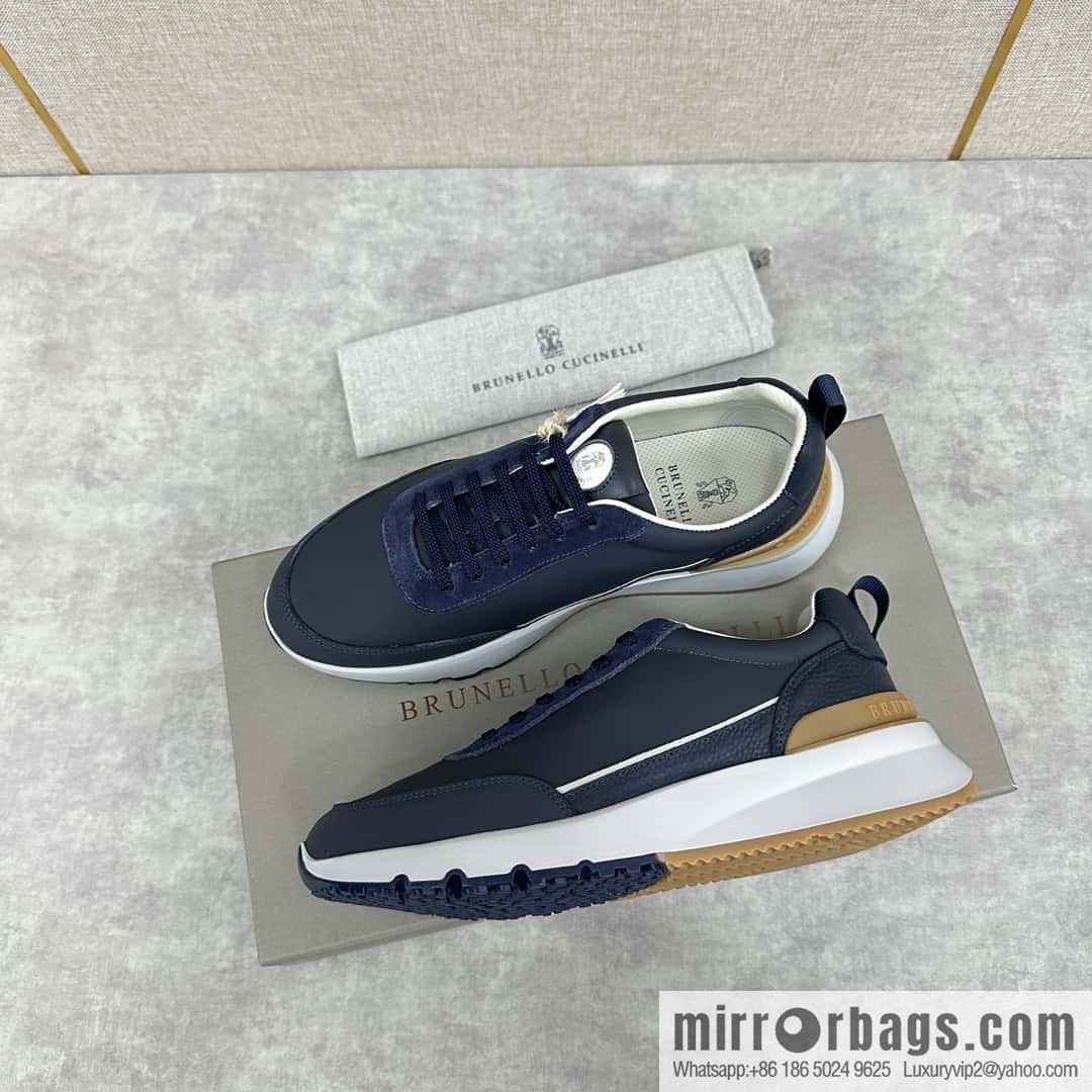 💋💍BC New Brunello Cucinell * Color Mix Knitted Low Top Sneakers