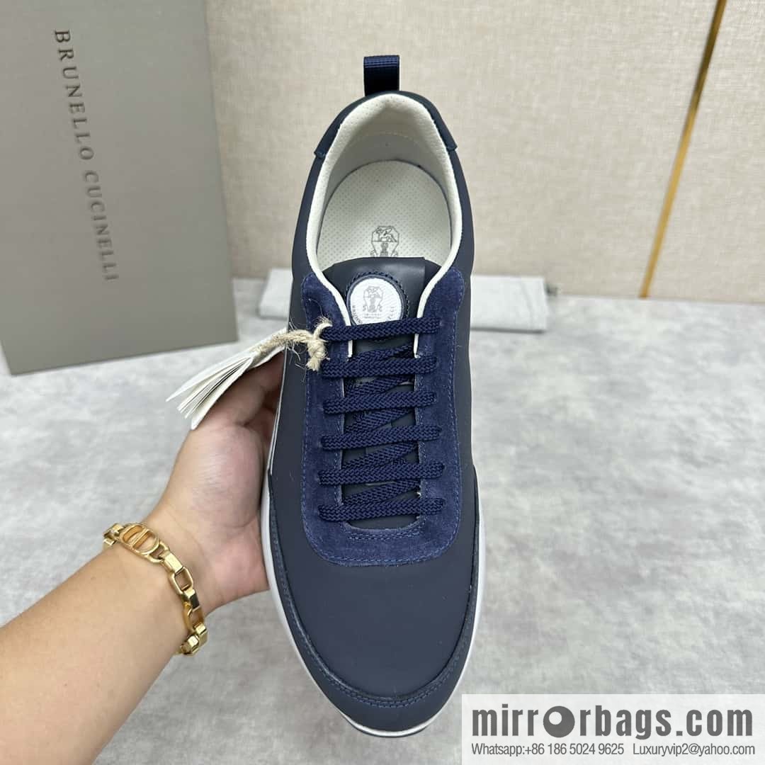 💋💍BC New Brunello Cucinell * Color Mix Knitted Low Top Sneakers