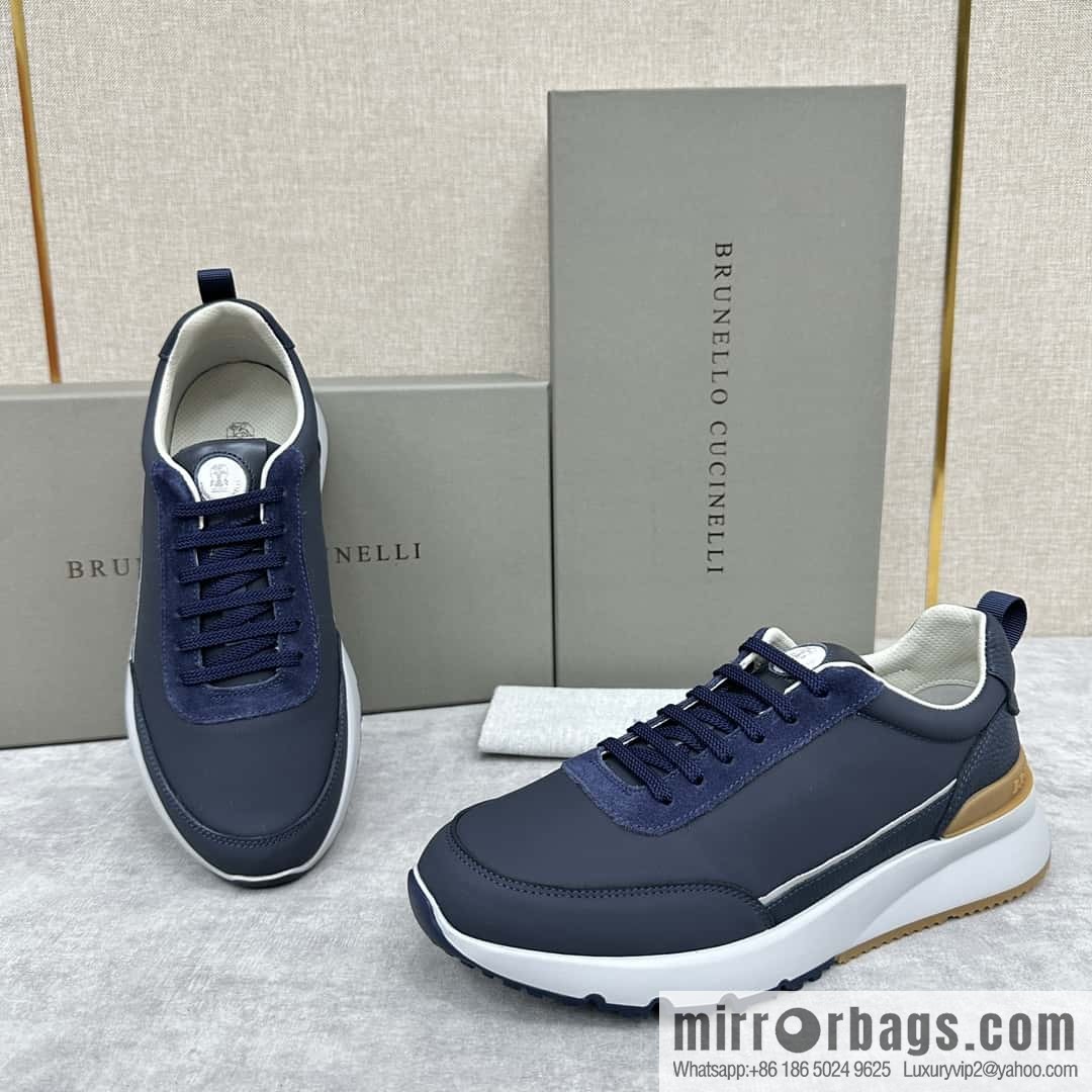 💋💍BC New Brunello Cucinell * Color Mix Knitted Low Top Sneakers