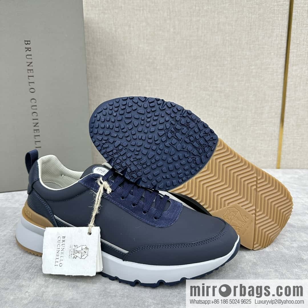 💋💍BC New Brunello Cucinell * Color Mix Knitted Low Top Sneakers