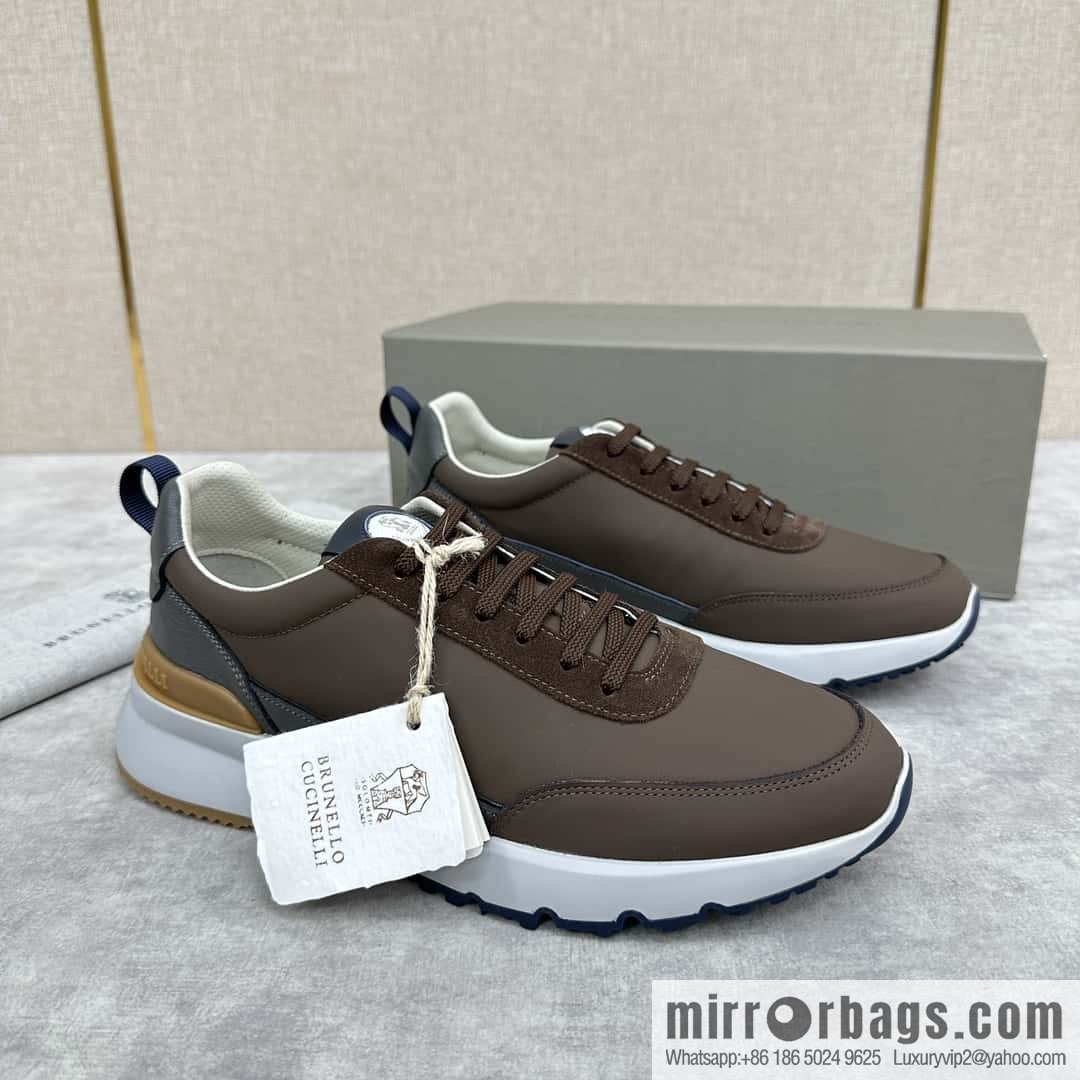 💋💍BC New Brunello Cucinell * Color Mix Knitted Low Top Sneakers