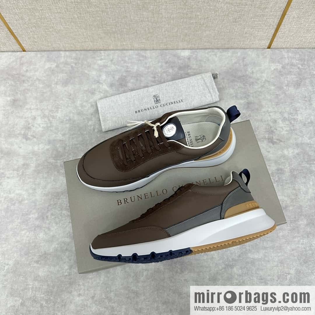 💋💍BC New Brunello Cucinell * Color Mix Knitted Low Top Sneakers