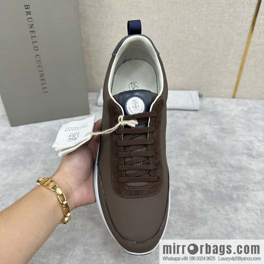 💋💍BC New Brunello Cucinell * Color Mix Knitted Low Top Sneakers