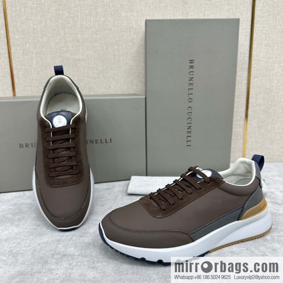 💋💍BC New Brunello Cucinell * Color Mix Knitted Low Top Sneakers