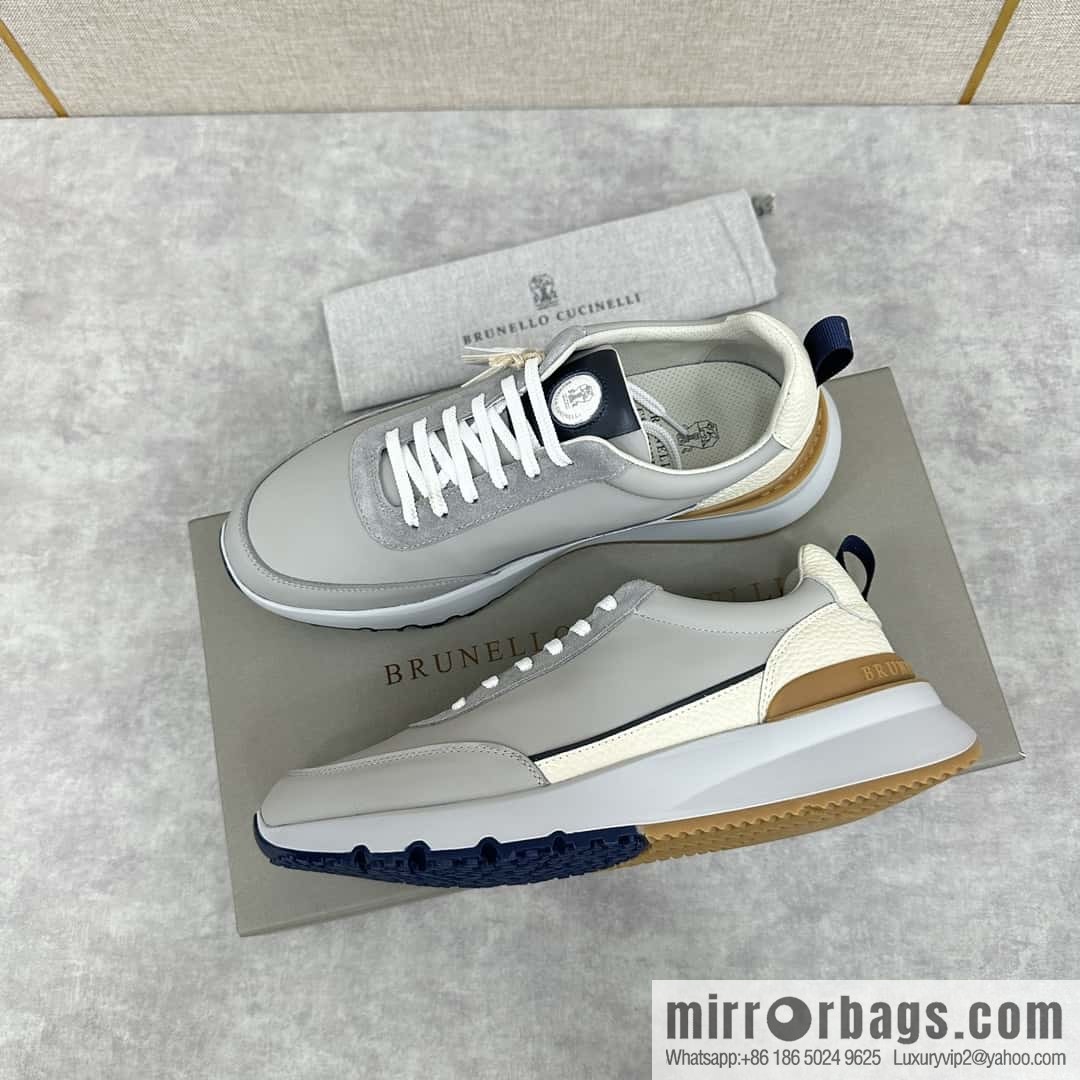 💋💍BC New Brunello Cucinell * Color Mix Knitted Low Top Sneakers