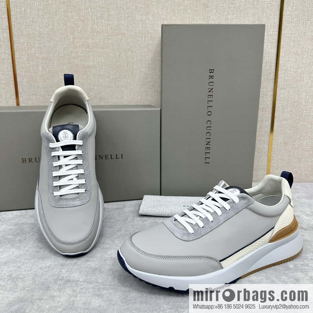 💋💍BC New Brunello Cucinell * Color Mix Knitted Low Top Sneakers