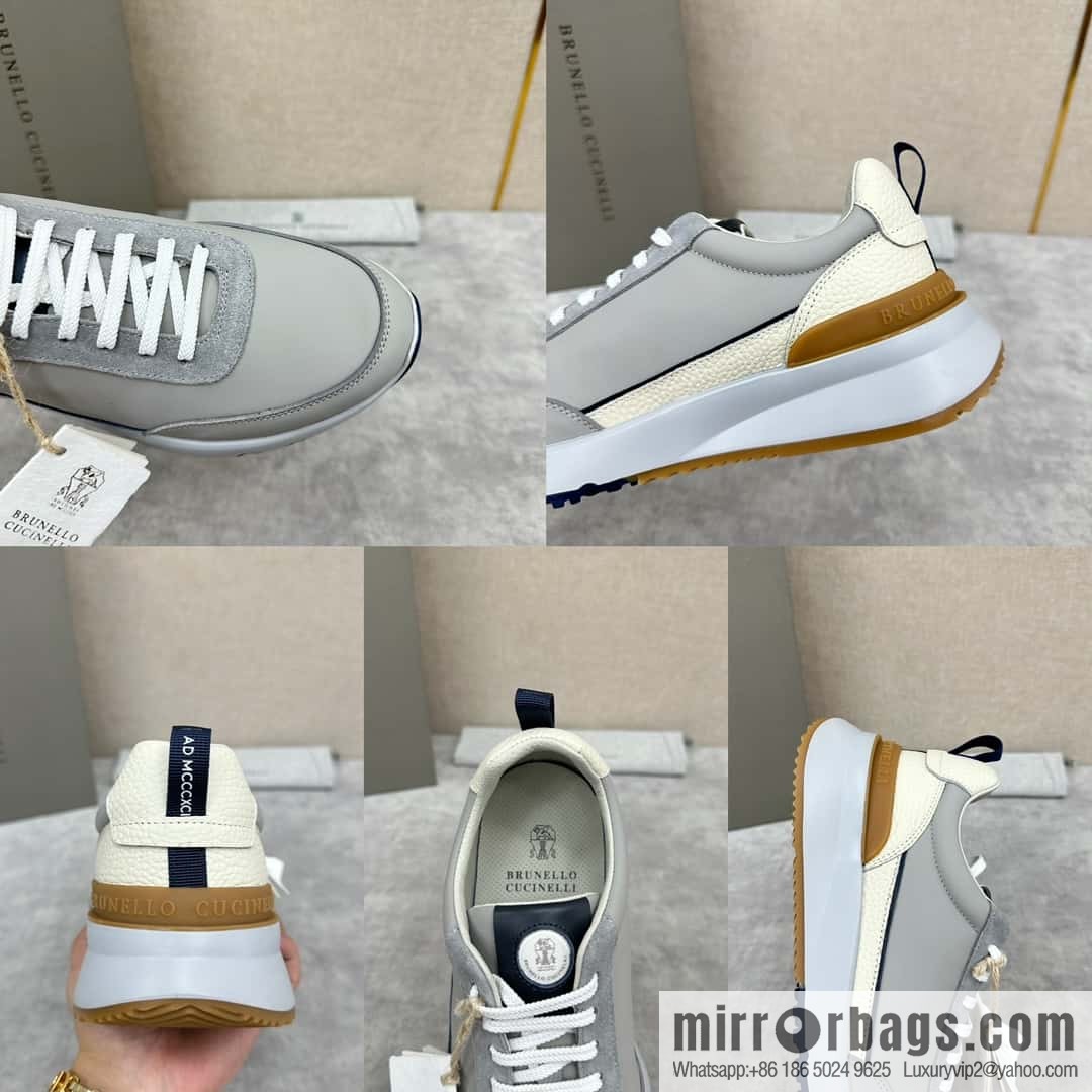 💋💍BC New Brunello Cucinell * Color Mix Knitted Low Top Sneakers