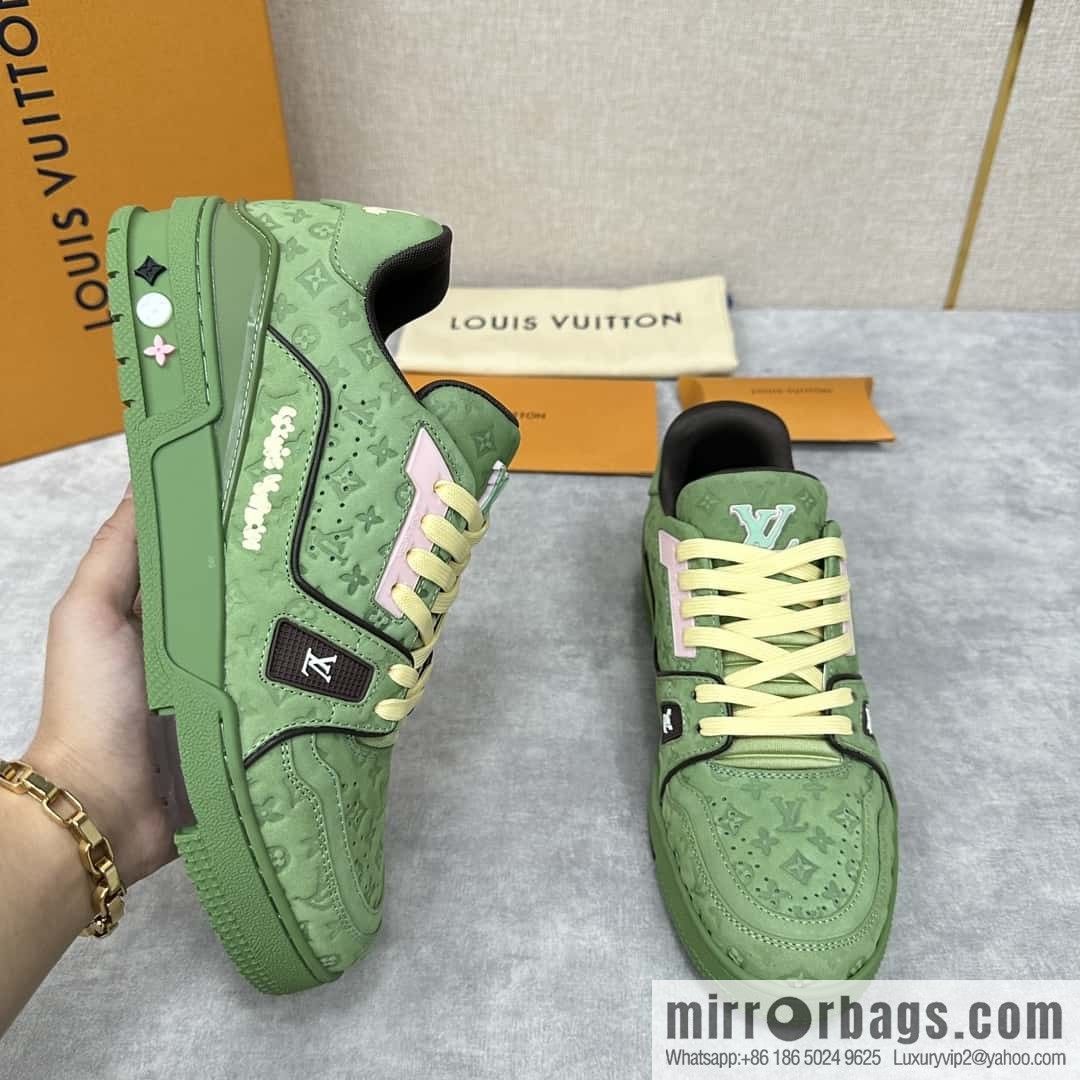 💋💍L new product TRAINER sports shoes series LV TRAINER sports shoes 1ACR6C