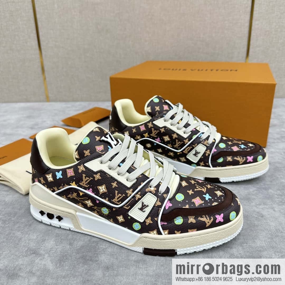 💋💍L new TRAINER sports shoes series 1ACXAZ LV TRAINER sports shoes