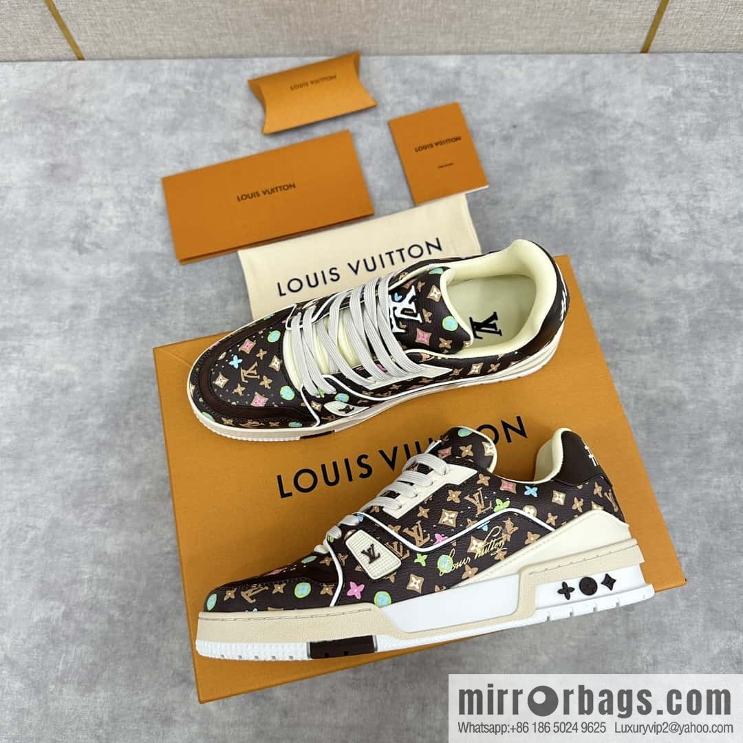 💋💍L new TRAINER sports shoes series 1ACXAZ LV TRAINER sports shoes
