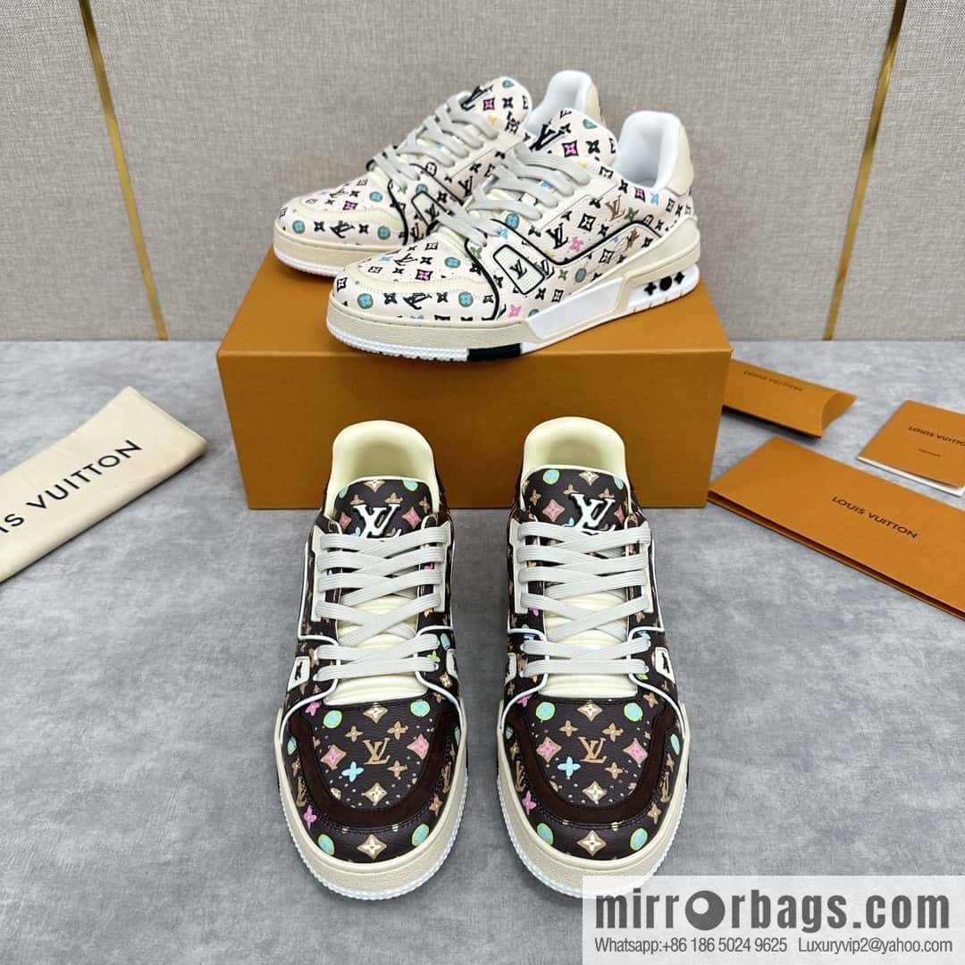 💋💍L new TRAINER sports shoes series 1ACXBE LV TRAINER sports shoes