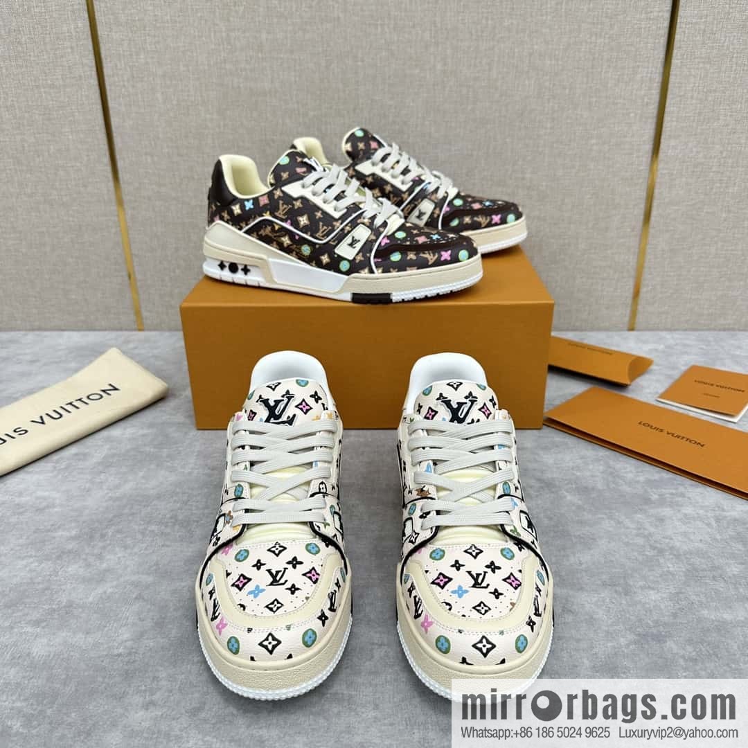 💋💍L new TRAINER sports shoes series 1ACXBE LV TRAINER sports shoes