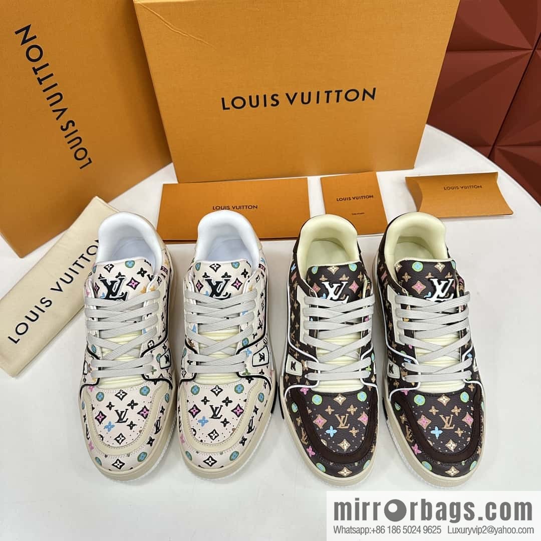 💋💍L new TRAINER sports shoes series 1ACXAZ LV TRAINER sports shoes