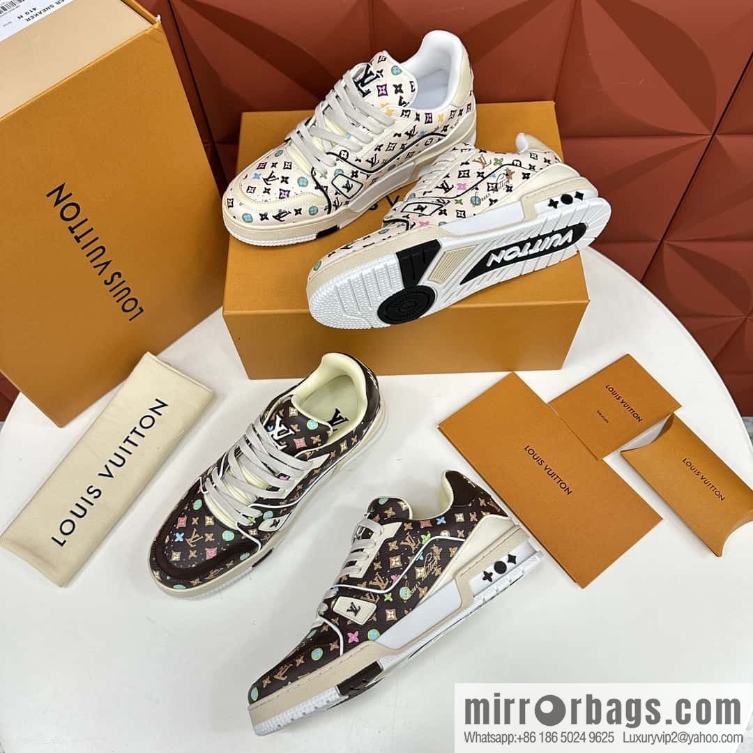 💋💍L new TRAINER sports shoes series 1ACXBE LV TRAINER sports shoes