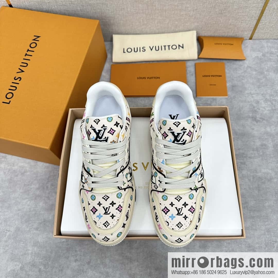 💋💍L new TRAINER sports shoes series 1ACXBE LV TRAINER sports shoes