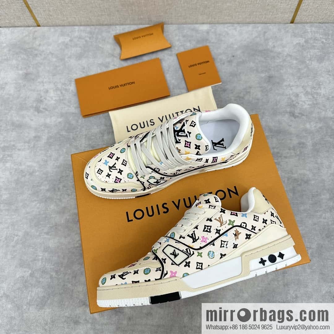 💋💍L new TRAINER sports shoes series 1ACXBE LV TRAINER sports shoes