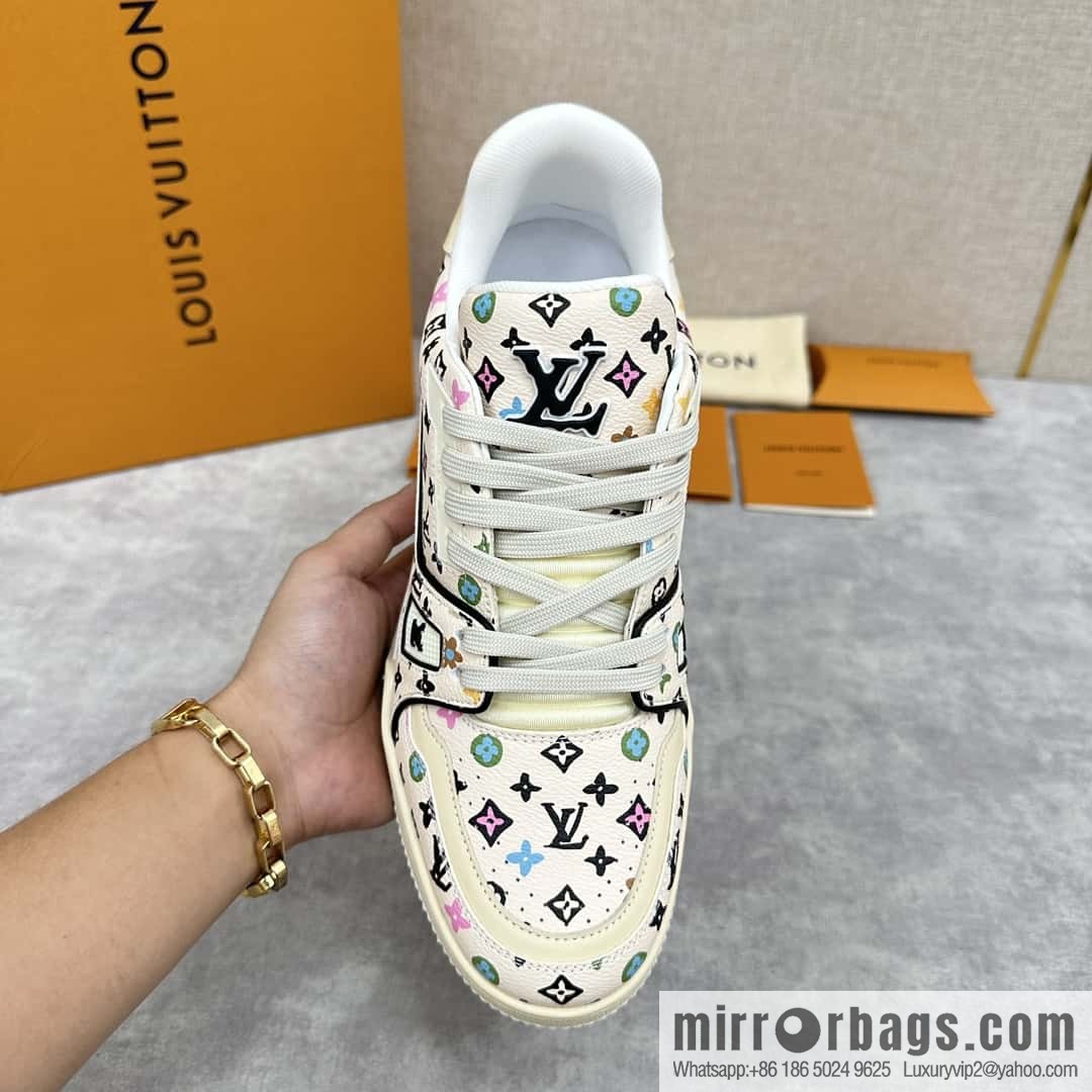 💋💍L new TRAINER sports shoes series 1ACXBE LV TRAINER sports shoes