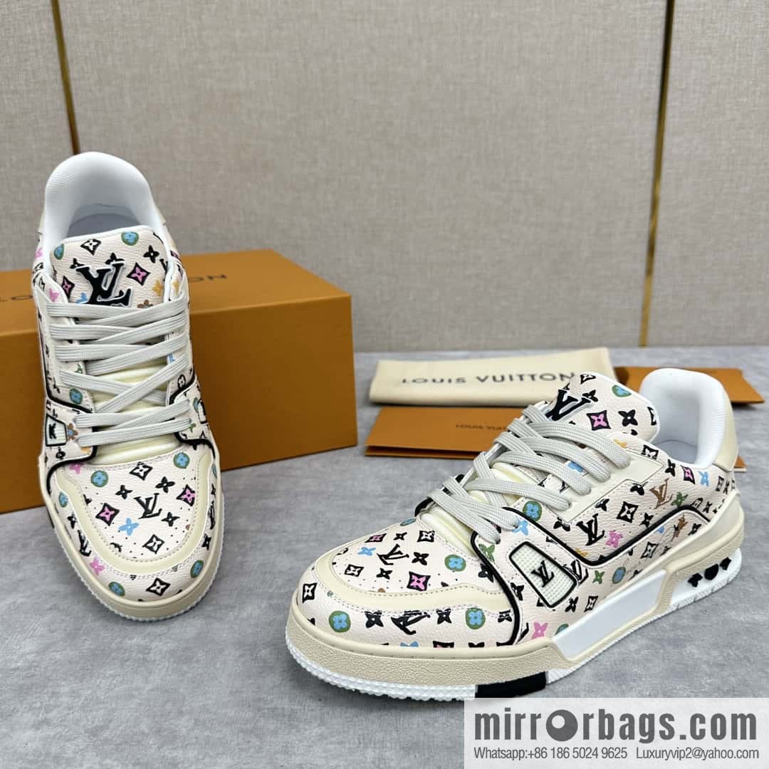 💋💍L new TRAINER sports shoes series 1ACXBE LV TRAINER sports shoes