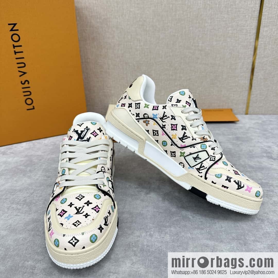💋💍L new TRAINER sports shoes series 1ACXBE LV TRAINER sports shoes