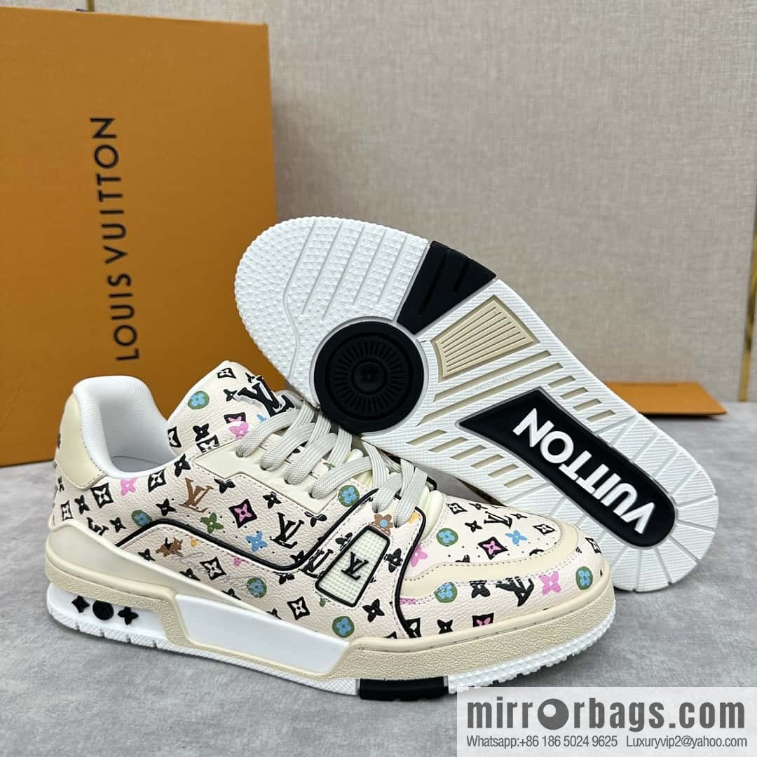 💋💍L new TRAINER sports shoes series 1ACXBE LV TRAINER sports shoes