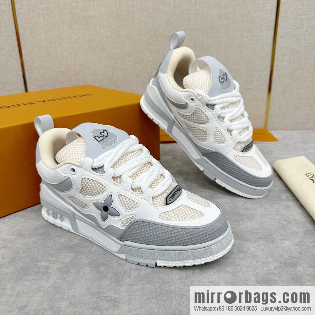 💋💍L home new product L * V SKATE washing gradual change sports shoes series 1ACQP8 new LV SKATE sports shoes in the season
