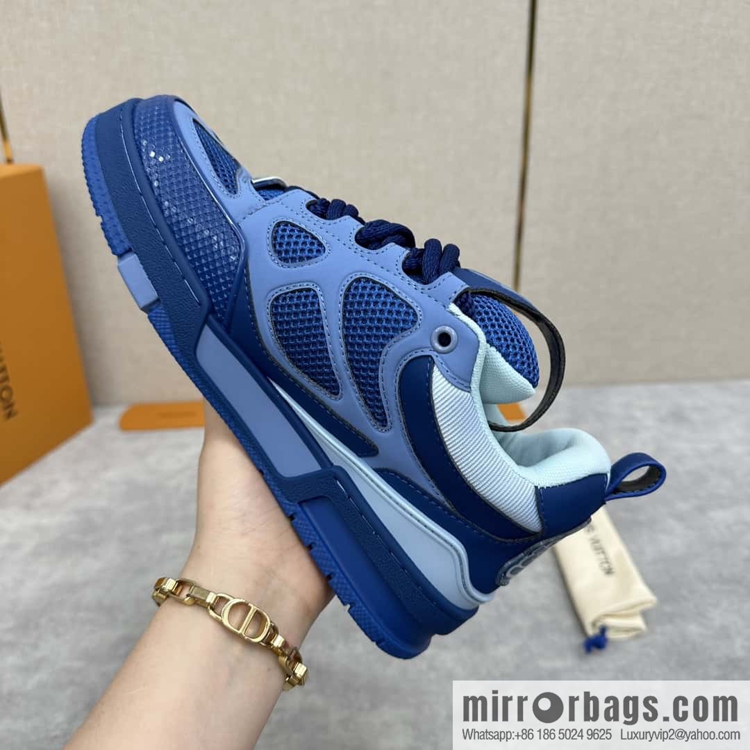 💋💍L home new products L * V SKATE washing gradual change sports shoes series 1ACQML new LV SKATE sports shoes of the season