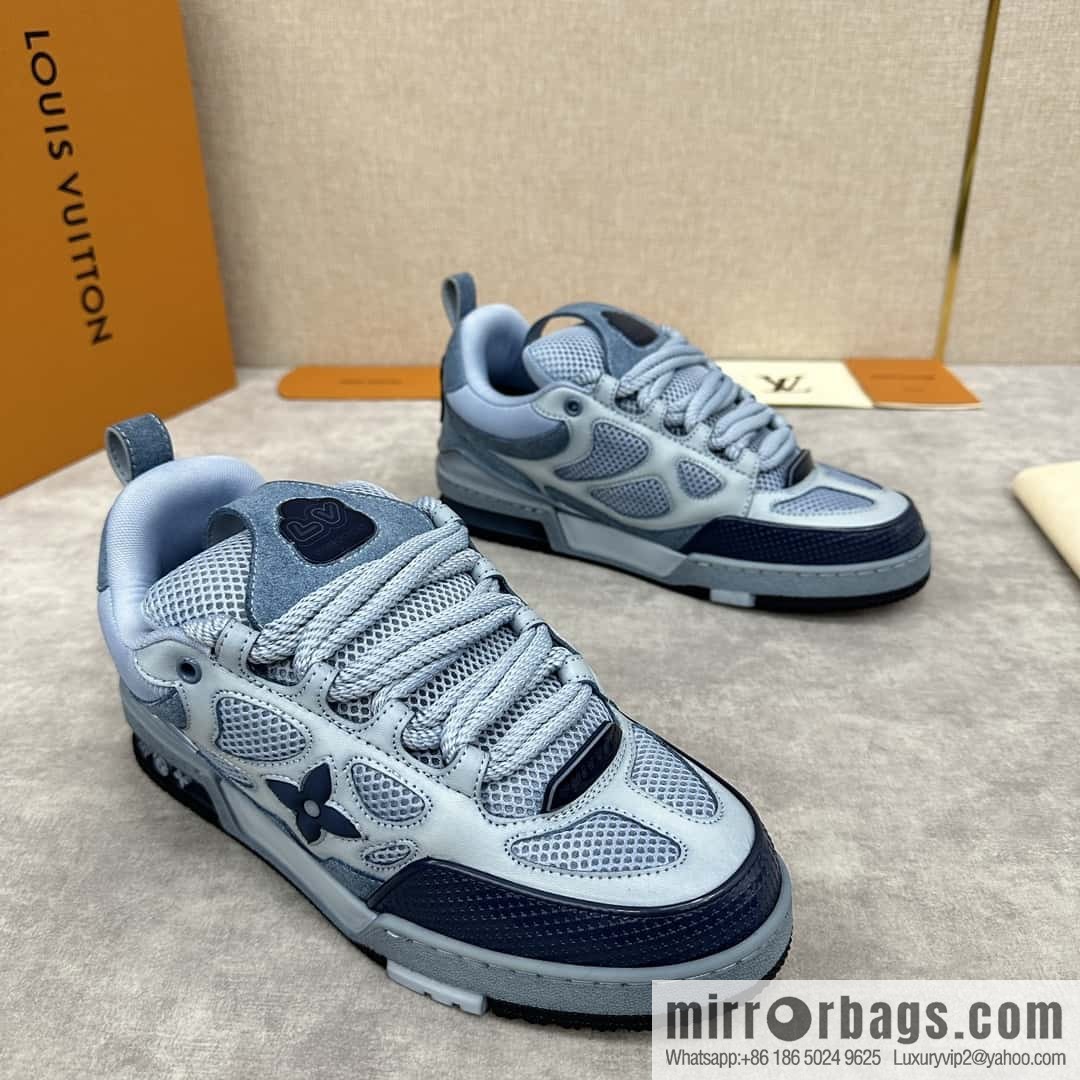 💋💍L home new products L * V SKATE washing gradual change sports shoes series 1ACQML new LV SKATE sports shoes of the season